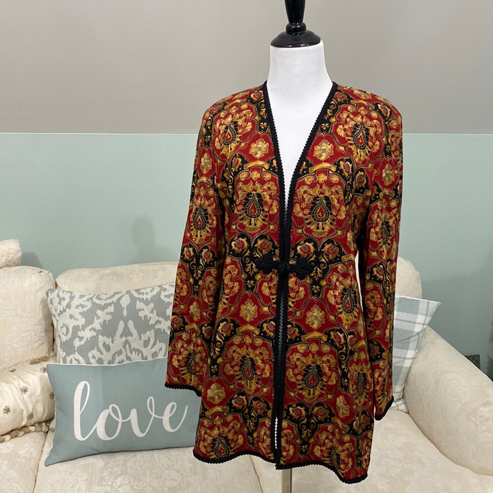 VTG Maggy London Long Paisley Jacket